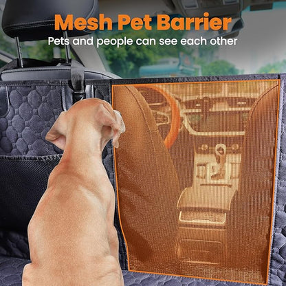 maXpeedingrods Dog Car Seat Cover with Hard Bottom for Back Seat 440LB for 600D Oxford