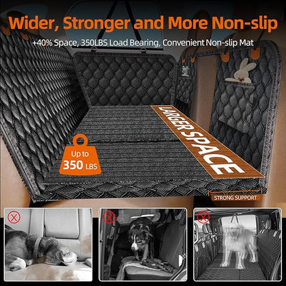 Back Seat Extender for Dogs with Non-Slip Mat 40/60 Split 100% Waterproof
