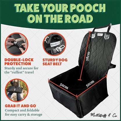 MuttStuff & Co Front Seat Dog Cover