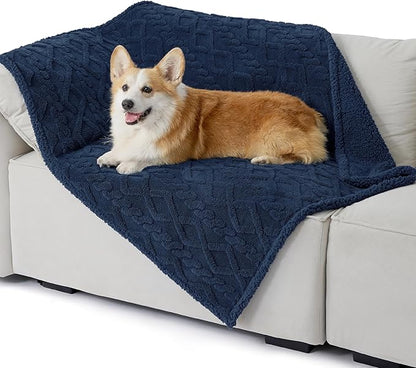 Bedsure Waterproof Dog Blankets for Medium Dogs 30"x40", Navy