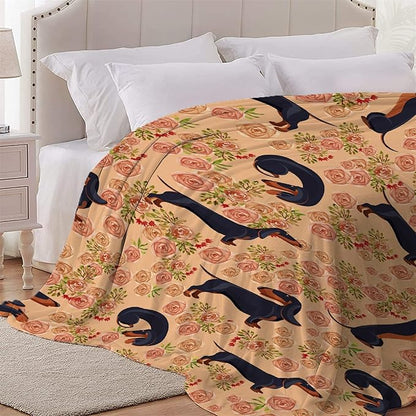 Dachshund Dog Blankets Puppy Blanket 60x50 in
