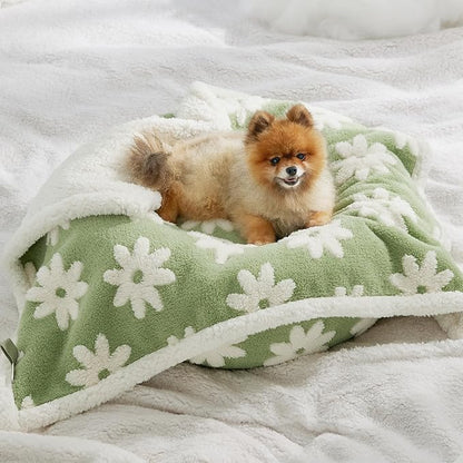 Lesure Waterproof Puppy Blanket for Small Dogs 3D Textured