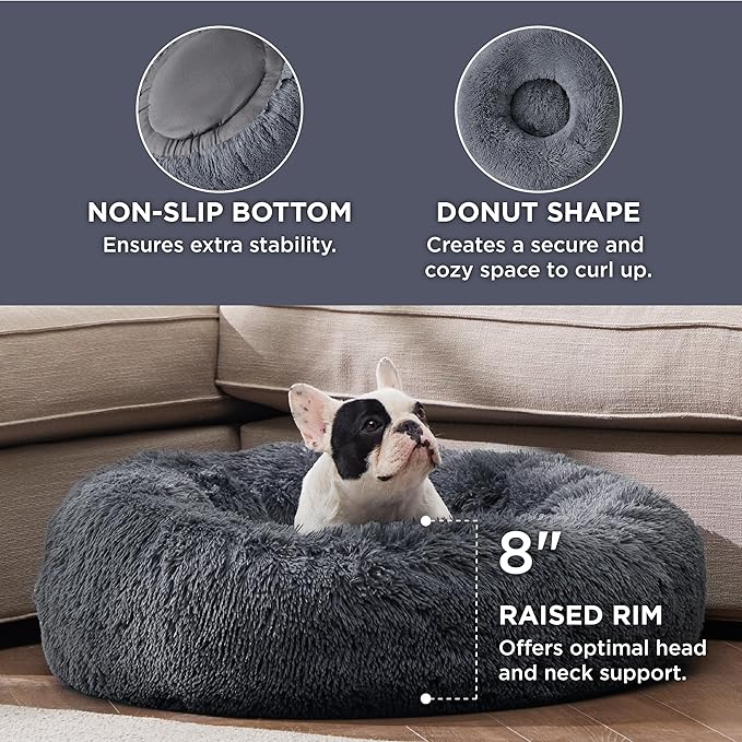 Bedsure Calming Dog Bed for Medium Dogs 30 inches 45 lbs