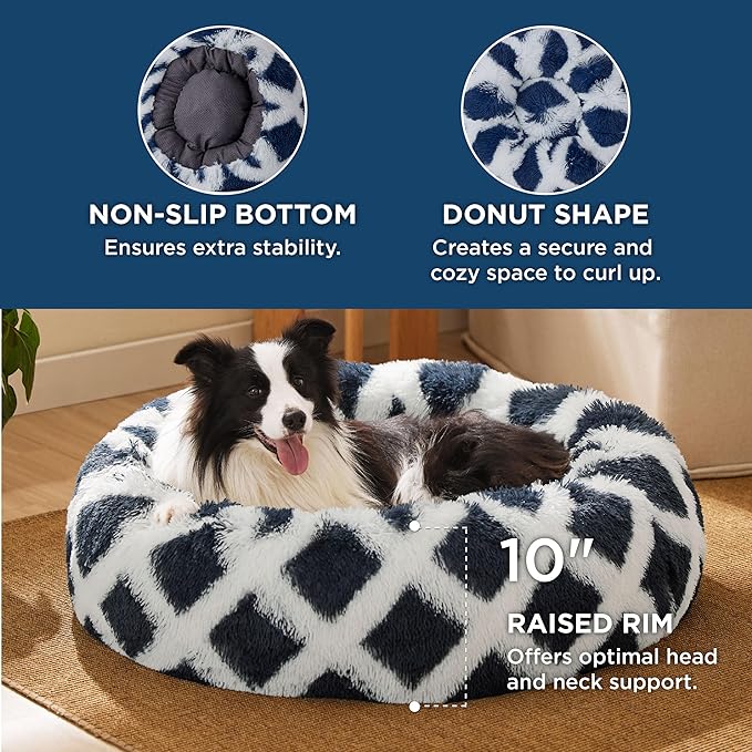 Bedsure Calming Dog Bed for Large Dogs 36 inches 100 lbs