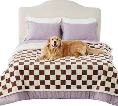 Lesure Waterproof Dog Blanket for Large Dogs 3D Textured