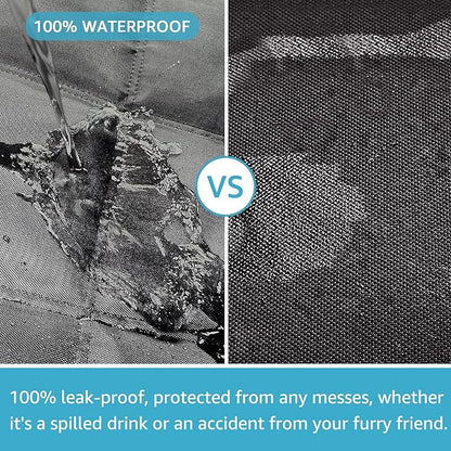 Lassie Dog Hammock for Car 2018-2024 Model 3,Dog Car 4 Headrests 2 Seat 100% Waterproof