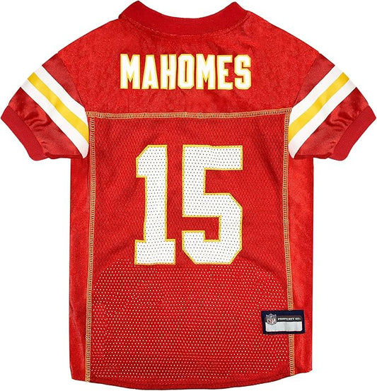 NFLPA Patrick MAHOMES PET Jersey, NFL Dog Shirt, Size XX-Large, Kansas City Chiefs Mesh Jersey for Dogs