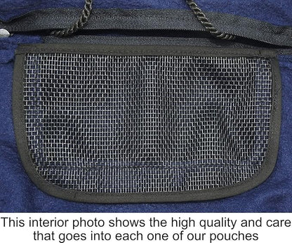 Bonding Carry Pouch for Sugar Gliders and Other Small Pets (Navy Blue)