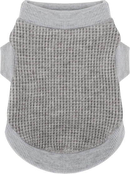 Cozy and Functional Dog Shirts for Small Puppies: Stretchable Gray Attire with Easy-On Design, Ideal for Chihuahuas and Yorkies - Enhance Comfort and Playfulness on Chill Days Small