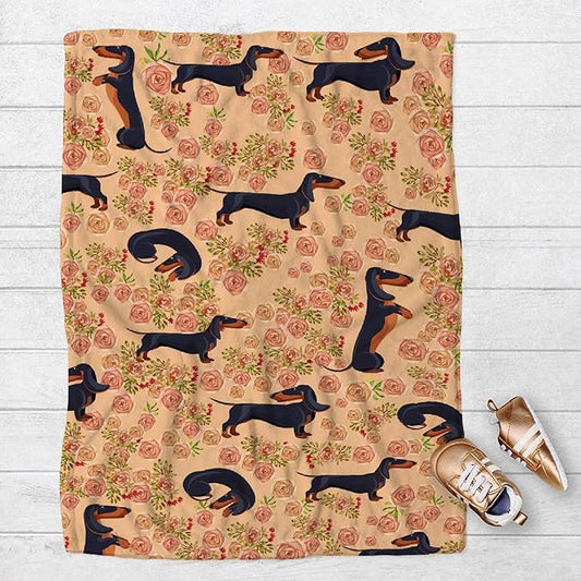 Dachshund Dog Blankets Puppy Blanket 30x40 in