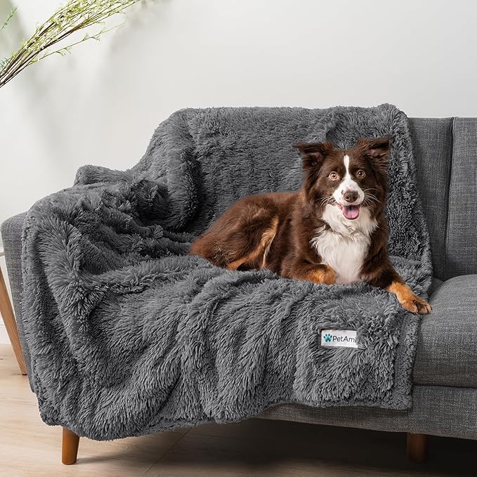 PetAmi Waterproof Dog Blanket for Medium Large Dogs 40x60 Gray