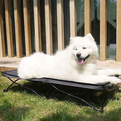 Folding Outdoor Raised Elevated Cooling Dog Cot Beds for Large Dogs 47 Inches