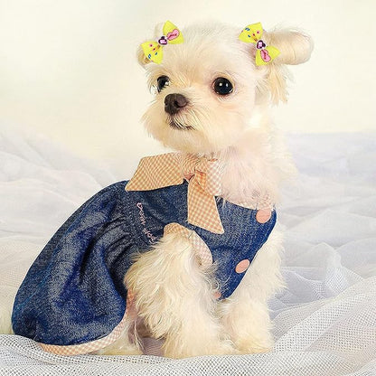 60Pcs Puppy Dogs Hair Barrettes Bows with Metal Clips