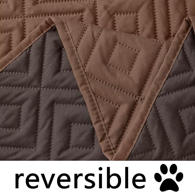 hyha Waterproof Dog Blanket, Soft Dog Bed Cover Pet Blankets, Waterproof Sofa Couch Cover for Dogs Washable, Reversible Pet Couch Covers for Sofa Furniture (30x53 Inch, Brown/Chocolate)