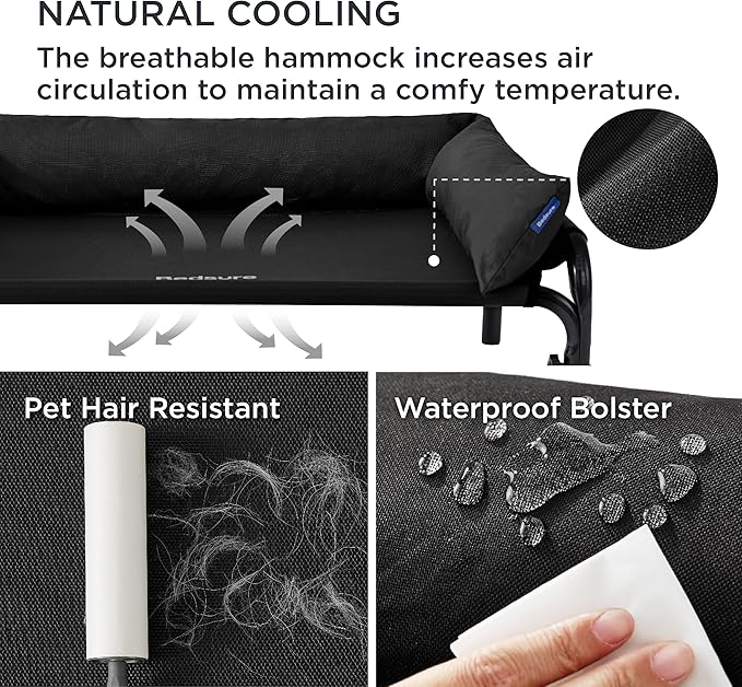 Bedsure XL Elevated Raised Outdoor Dog Bed 42 inches