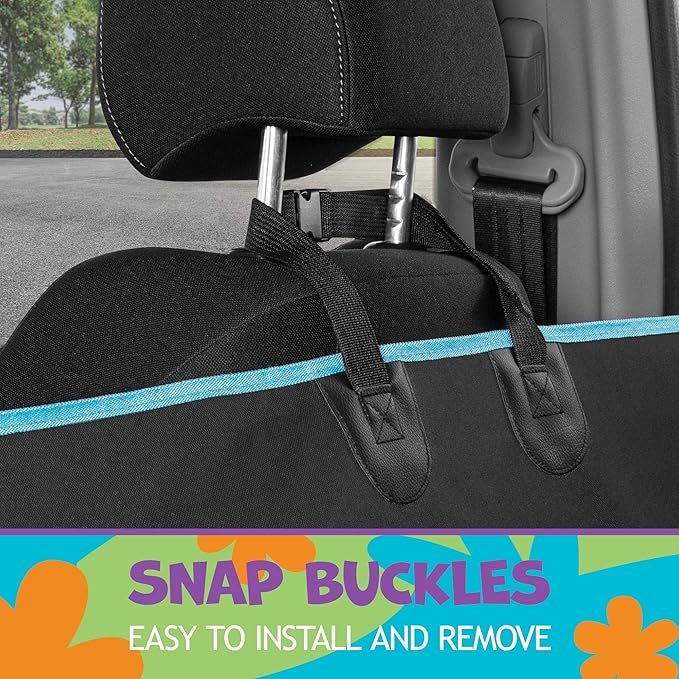 BDK Scooby Doo Dog Car Seat Cover for Back Seat – Hammock Dog Seat Protector with Storage Pocket