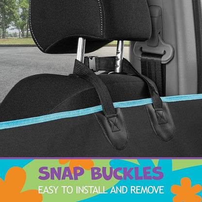 BDK Scooby Doo Dog Car Seat Cover for Back Seat – Hammock Dog Seat Protector with Storage Pocket