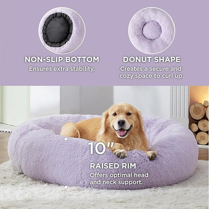 Bedsure Calming Dog Bed for Extra Large Dogs 45 inches 125 lbs