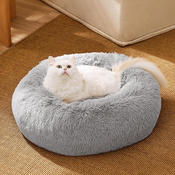 Bedsure Calming Cat Beds for Indoor Cats 20 inches, 15 lbs