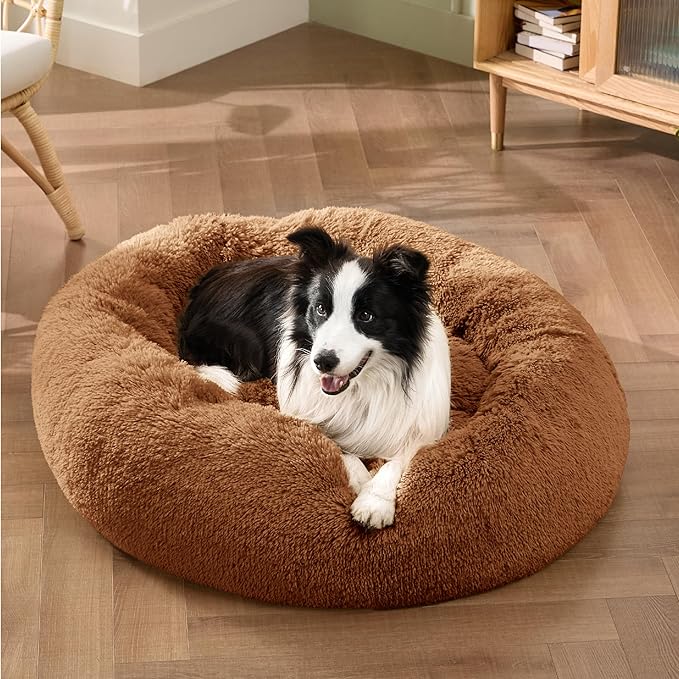 Bedsure Calming Dog Bed for Large Dogs 36 inches 100 lbs