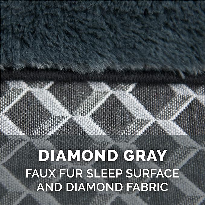 Furhaven Pillow Dog Bed for Large Dogs w/ Removable Bolsters & Washable Cover