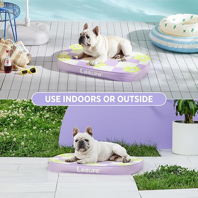 Lesure Inflatable Waterproof Dog Bed for Medium Dogs 3 Inch