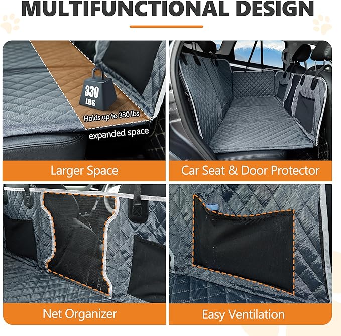 Dog Back Seat Cover Extender