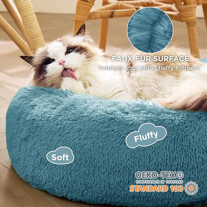 Bedsure Calming Cat Beds for Indoor Cats 20 inches, 15 lbs