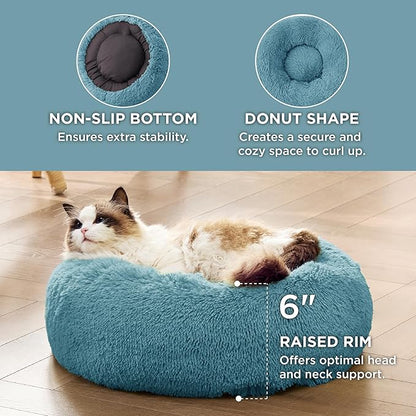 Bedsure Calming Cat Beds for Indoor Cats 20 inches, 15 lbs