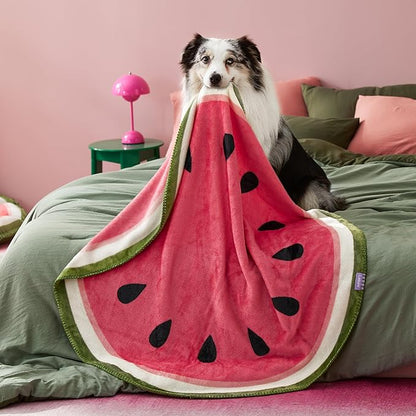 Lesure Dog Blankets for Large Dogs 350GSM Flannel 60"x60", Red