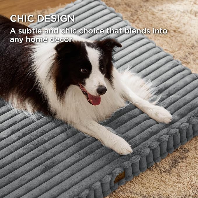 Bedsure Orthopedic Dog Bed for Large Dogs (36x27, Warm