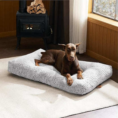 Bedsure Big Dog Bed for Crate 48" x 29", Light