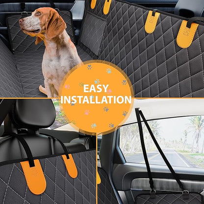 Dog Car Seat Cover for Back Seat 100% Waterproof,
