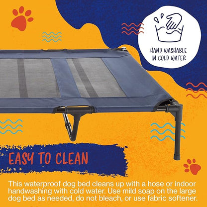 Elevated Dog Bed 48x35.5-Inch Portable 110lbs by