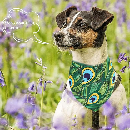 10PCS Animal Print Dog Bandanas for XXS XS Small Boys Girls Triangle Bibs Head Scarves Zebra Leopard Snake Tiger Peacock Cheetah Giraffe and Cow Print Grooming Accessories