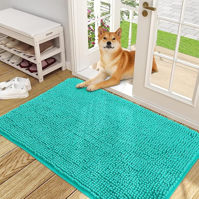 OLANLY Dog Door Mat for Muddy Paws 48x30