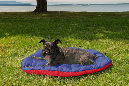 Furhaven Outdoor Travel Dog Bed for Small Dogs w/ Carry Bag