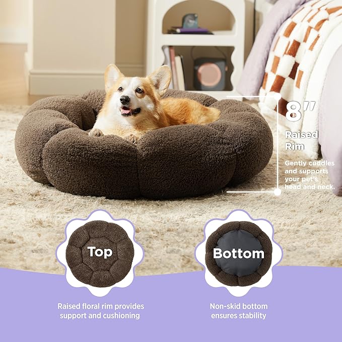 Lesure Calming Large Dog Bed 100 lbs, 36"