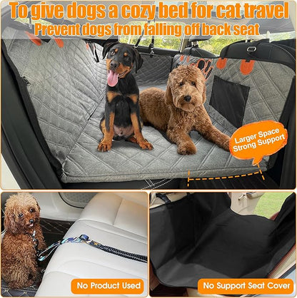 2024 Upgraded Dog Car Seat Cover 480lbs), Supports 4 Dogs