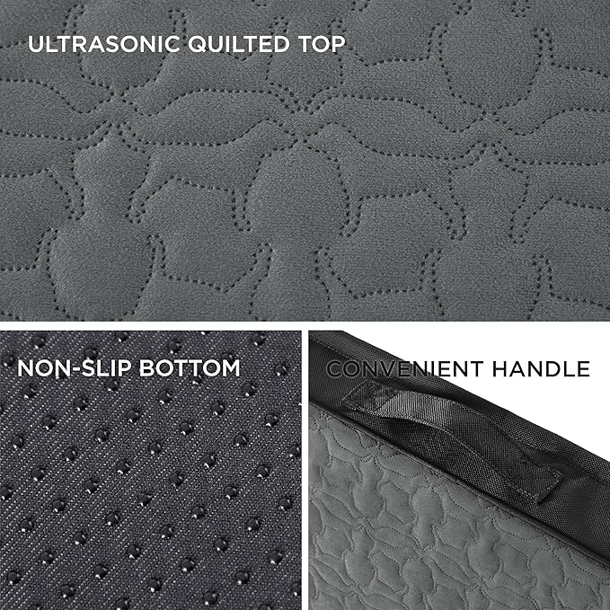 Bedsure Orthopedic Dog Bed for Medium Dogs 2-Layer Thick (30x20x3 Inches),