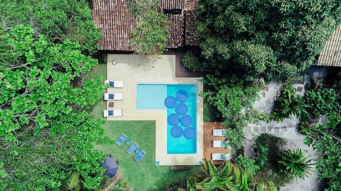 Solar Sun Rings UV Resistant Above Ground Inground Swimming Pool Hot Tub Spa Heating Accessory Circular Heater Solar Cover (9 Pack)