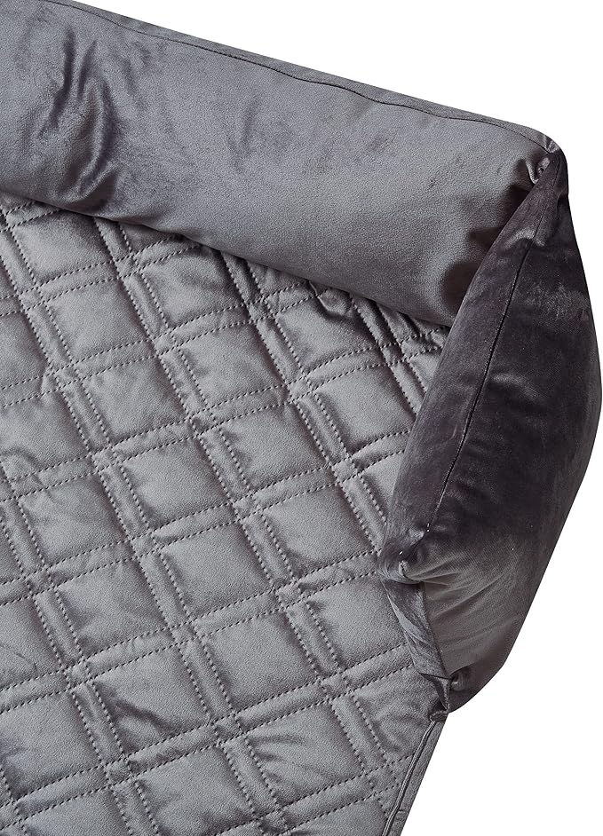 Brilliant Sunshine Premium Grey Silky Velvet Pet Sofa Bed