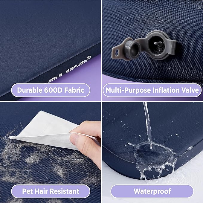 Lesure Inflatable Waterproof Dog Bed for XXL Dog Bed 3 Inch