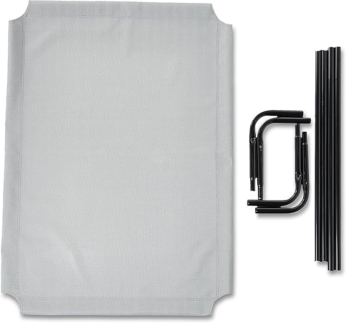 Amazon Basics Cooling Elevated Dog Bed with Metal Frame 51 x 31 x 8 Inch,