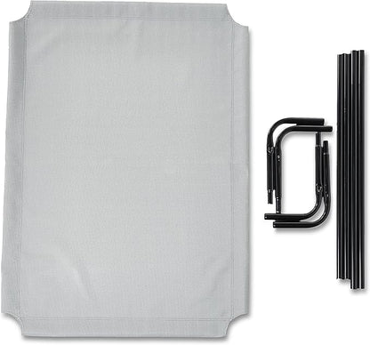 Amazon Basics Cooling Elevated Dog Bed with Metal Frame 51 x 31 x 8 Inch,