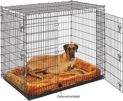 MidWest Homes for Pets Bolster Pet Bed for Dogs & Cats 54L-Inch Cinnamon Dog Bed or Cat Bed w/ Comfortable Bolster 54-Inch Dog