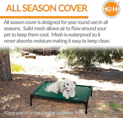 K&H Pet Products Elevated Cooling Outdoor Dog Bed 32 X 25 Inches