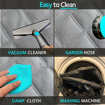 KULULU Dog Car Seat Cover for Back Seat 100% Waterproof (54" W 58" L))