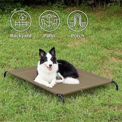 Bedsure Large Elevated Cooling Outdoor Dog Bed 49 inches