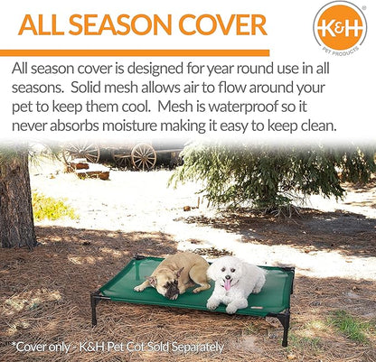 K&H Pet Products Elevated Cooling Outdoor Dog Bed 42 X 30 Inches